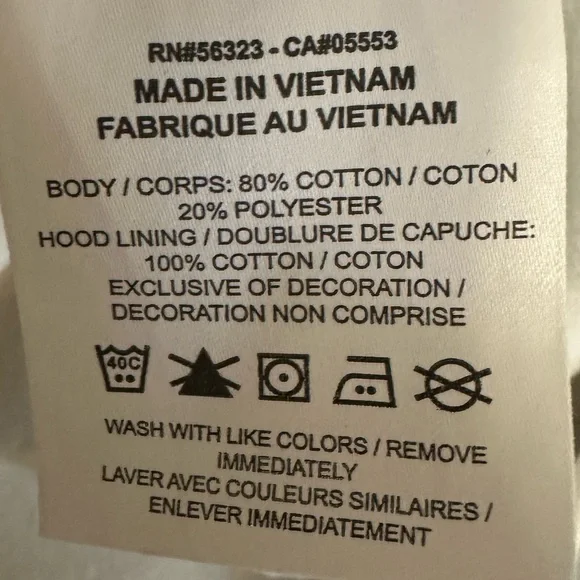 Nike White H-TOWN Houston Rockets Hoodie with Red Swoosh - Picture 8 of 9